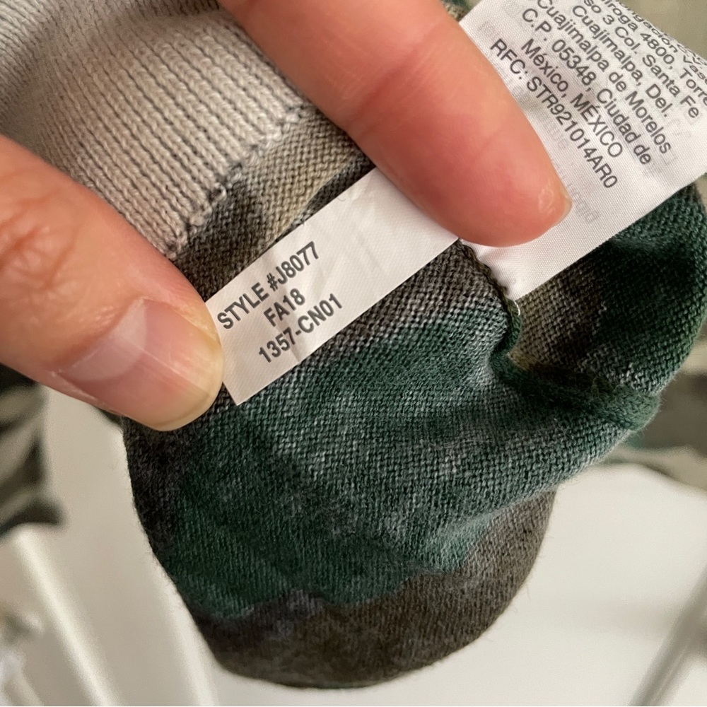 J. Crew Factory Teddie Sweater Camo - Picture 4 of 4